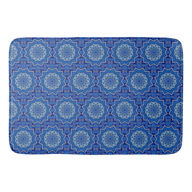 Alfombra de Baño Decorativa Azul (Anverso)