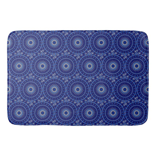 Alfombra de Baño Decorativa Azul (Anverso)