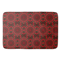 Alfombra de Baño Decorativa Roja