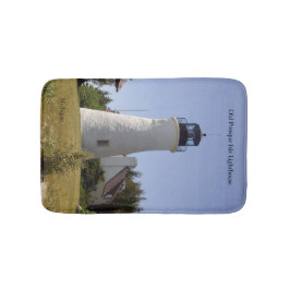 alfombra de baño del antiguo faro de Presque Isle