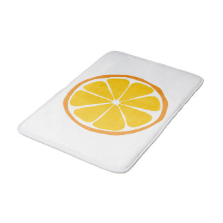 Alfombra de baño del naranja de la fruta cítrica