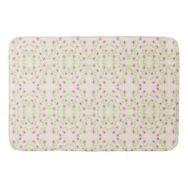 Alfombra de baño delicada con flores rosadas, elig