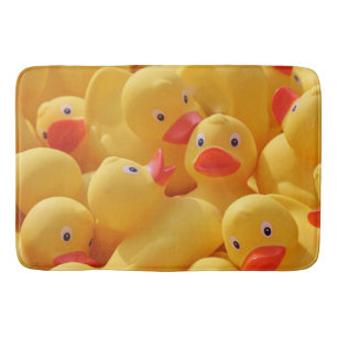 Alfombra de baño divertida de patos de goma