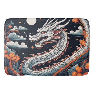 alfombra de baño dragón de la noche