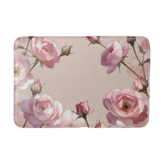 Alfombra de Baño Elegancia Rosa Pastel