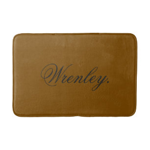 Alfombra de baño elegante personalizada con nombre