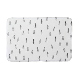 Alfombra de baño en negro y blanco