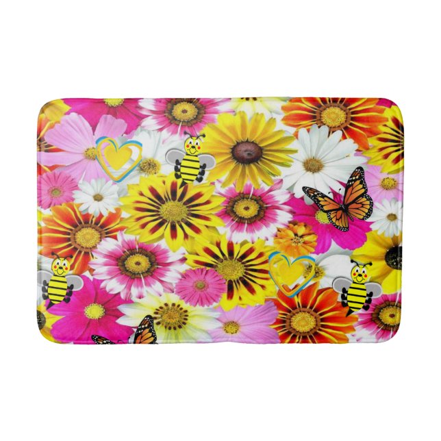 Alfombra de baño floral (Anverso)