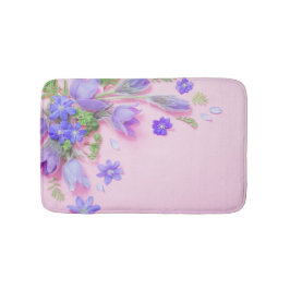 Alfombra de baño floral | Alfombra de espuma visco
