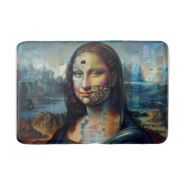 Alfombra de baño futurista Mona Lisa