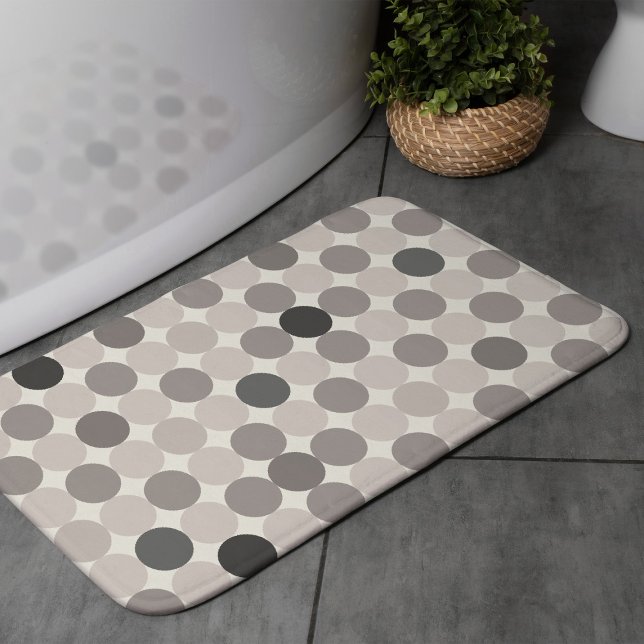 Alfombra de baño geométrica gris elegante para bañ (Subido por el creador)