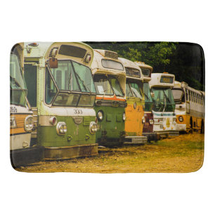 Alfombra de baño grande cementerio de autobuses