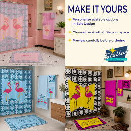 Alfombra de baño Hideaway con nombre personalizado