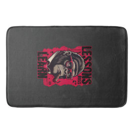 Alfombra de baño Lecciones de jefe de gorila
