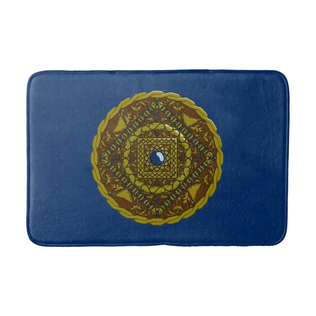 Alfombra de baño Mandala de Capricornio (Anverso)