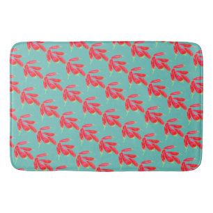 Alfombra de baño manojo de pimientos rojos acuarel