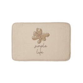 Alfombra de baño minimalista de vida sencilla