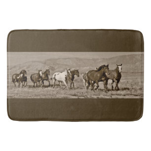 Alfombra de baño occidental del caballo de los