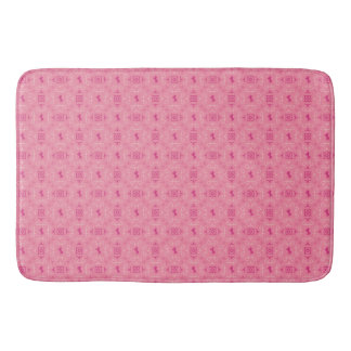 Alfombra de baño rosa desolada Cowgirl Bandana Cab