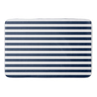 Alfombra de barba azul y blanca nautica