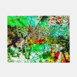 Alfombra de bienvenida abstracta calmante, embelle