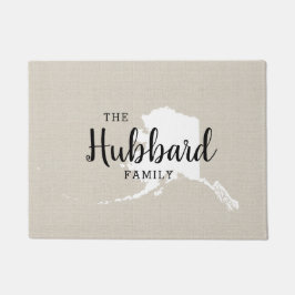 Alfombra de bienvenida Alaska Family Monogram