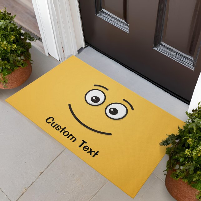Alfombra de Bienvenida Cara Sonriente con Ojos Abi (Subido por el creador)