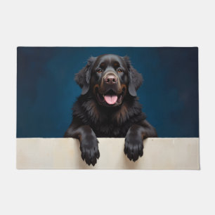 Alfombra de bienvenida con arte de perro Terranova