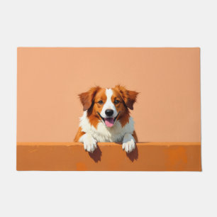 Alfombra de bienvenida con arte de Retriever de Nu