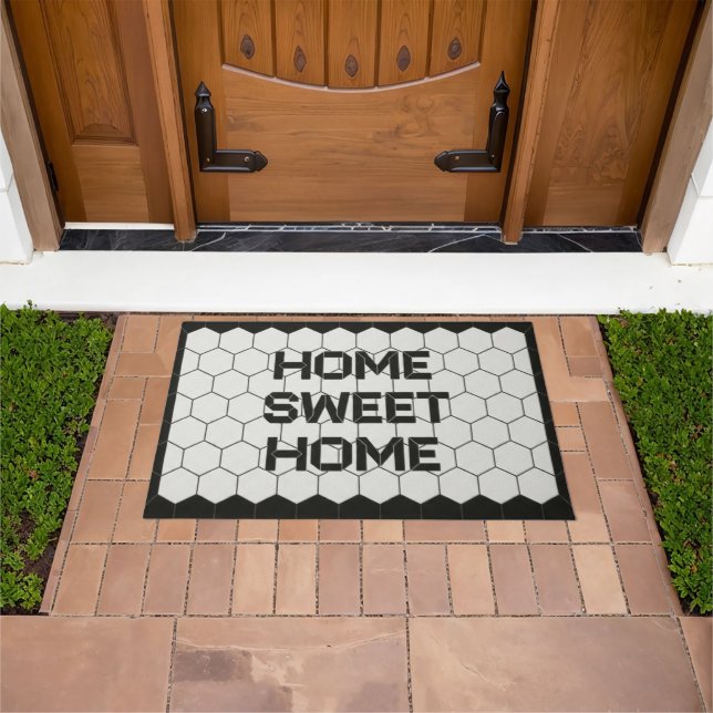 Alfombra de bienvenida con baldosas falsas Home Sw (Exterior)