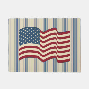 Alfombra de bienvenida con bandera americana Regal