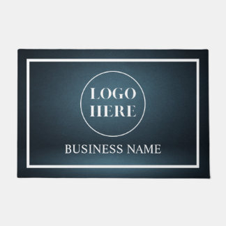 Alfombra de bienvenida con logo de negocio elegant