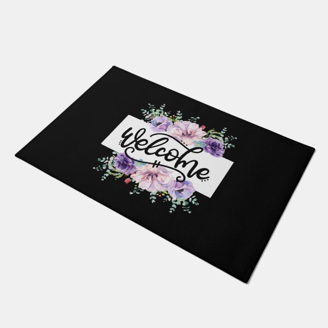 Alfombra de bienvenida con ramo floral (Angular)