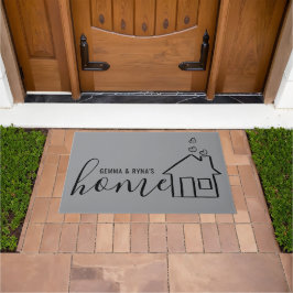 Alfombra de bienvenida con texto o diseño personal