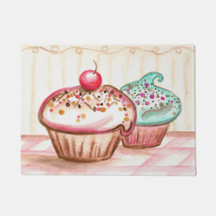 Alfombra de bienvenida de cocina Pastelería Cupcak