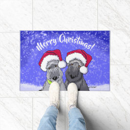 Alfombra de bienvenida de Navidad para Cesky Terri
