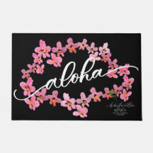 Alfombra de bienvenida de orquídea Aloha
