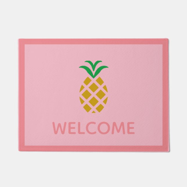 Alfombra de bienvenida de piña (Anverso)
