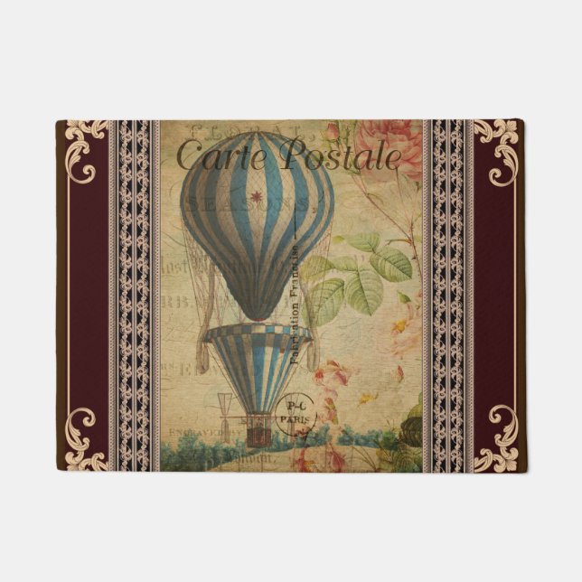 Alfombra de bienvenida de postal francesa (Anverso)