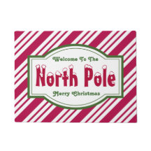 Alfombra de bienvenida del Polo Norte de Navidad