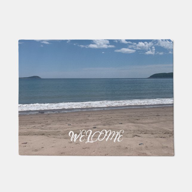 Alfombra de bienvenida en la playa (Anverso)