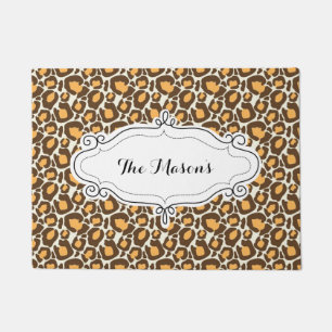 Alfombra de bienvenida {Estampado de leopardo}