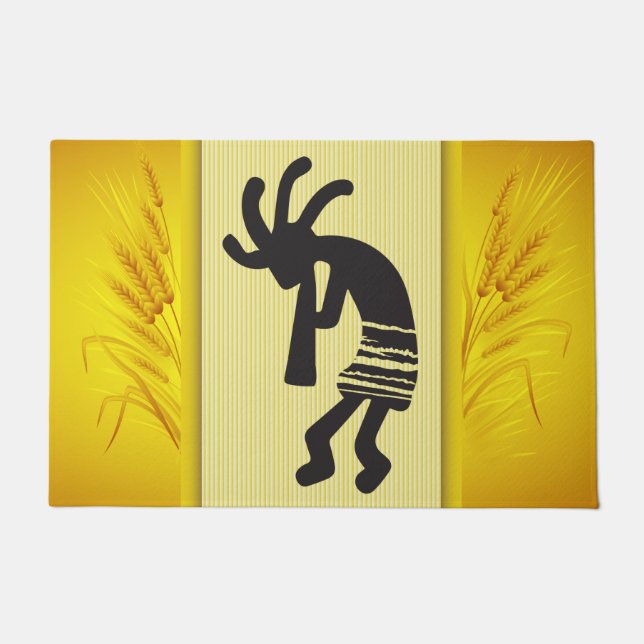 Alfombra de Bienvenida Kokopelli Siembra de Primav (Anverso)