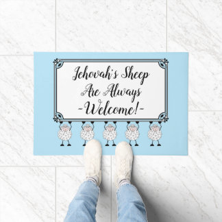 Alfombra de bienvenida "Las ovejas de Jehová siemp