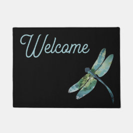 alfombra de bienvenida libélula