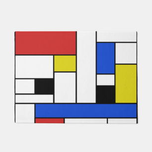 Alfombra de bienvenida Líneas Mondrian