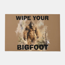 Alfombra de bienvenida personalizada Bigfoot Sasqu