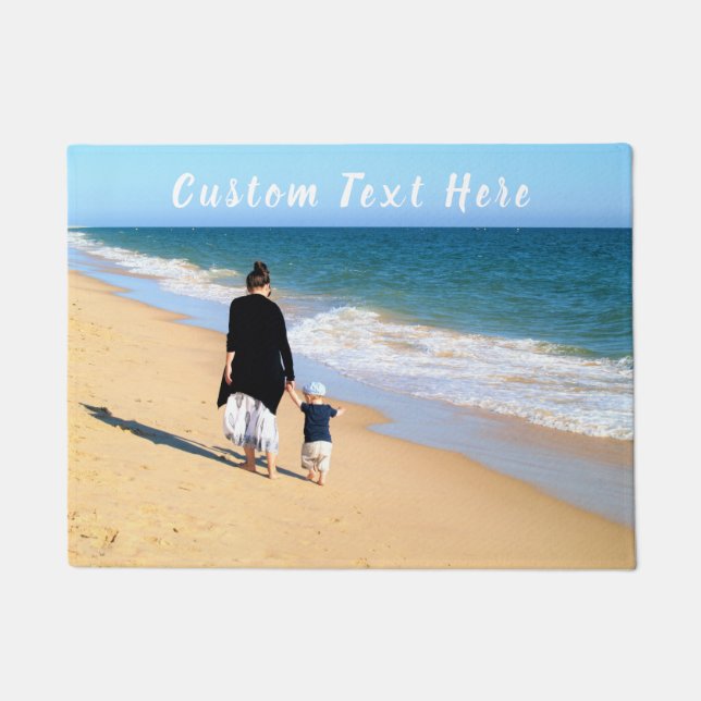 Alfombra de bienvenida personalizada con texto per (Anverso)