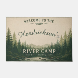 Alfombra de bienvenida personalizada de Saco River