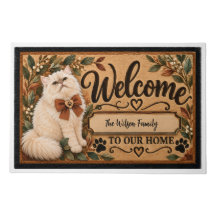 Alfombra de bienvenida personalizada para gato per